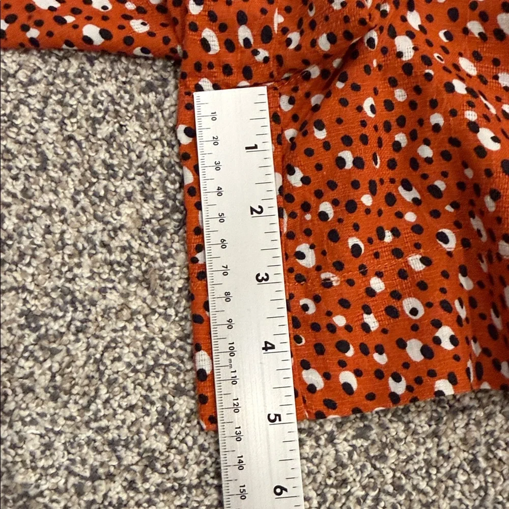 The Odells Anthropologie Motif Malmo Women's Orange Printed Shorts Size 10